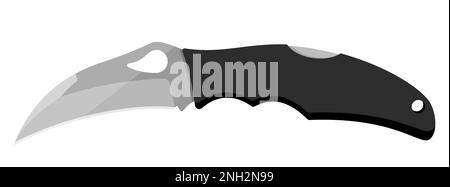 Jackmesser. Niedliches Jackmesser auf weißem Hintergrund isoliert. Vektorgrafik Stock Vektor