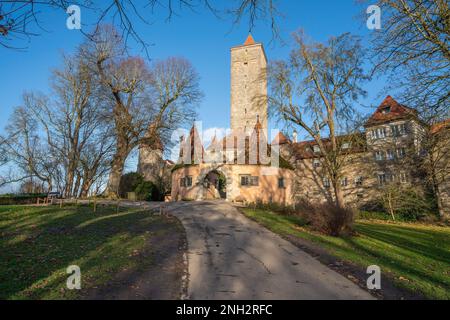 Burgtor - Rothenburg ob der Tauber, Bayern, Deutschland Stockfoto