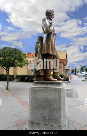 Statue von Abraham Lincoln Yonkers New York Stockfoto