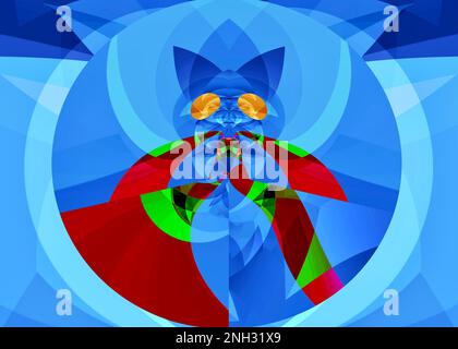 Cuthbert Crowquill Abstract Stockfoto