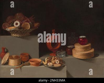 Juan van der Hamen y León Still Life with Sweets and Pottery, 1627 Stockfoto