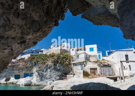 Das malerische Fischerdorf Goupa, Kimolos Stockfoto