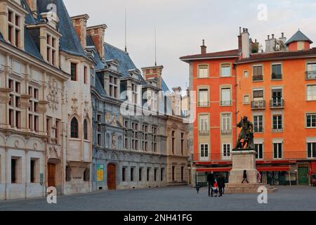 Altstadt von Grenoble, französische Alpen, Frankreich Stockfoto