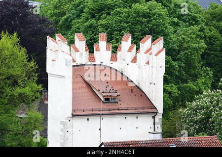 Der Obertor ist ein historischer Anblick in der Stadt Ravensburg. Ravensburg, Baden-Württemberg, Deutschland Stockfoto