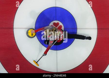 Northwest Territories Fourth Jo-Ann Rizzo Reacts After Her Shot While ...