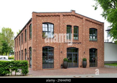 Veranstaltungszentrum Die Werkstatt, Mettingen, Mülsterland, Nordrhein-Westfalen, Deutschland Stockfoto