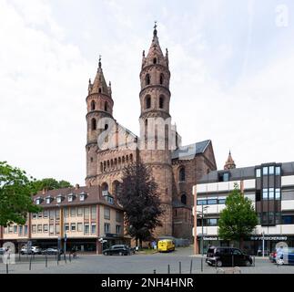 St. Peters Katholische Kathedrale, Würmer, Rheinland-Pfalz, Deutschland, Europa Stockfoto