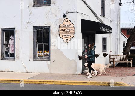 New Hope-America's Favorite Towns by Travel + Leisure. Pennsylvania, USA Stockfoto