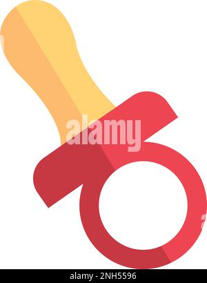 Isolierter farbiger Babysauger-Symbol-Vektor Stock Vektor