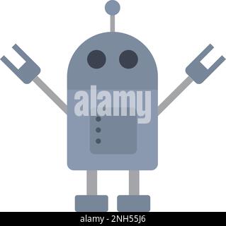 Isolierter farbiger Symbolvektor des Roboters Stock Vektor