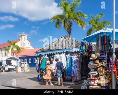 Einkaufsbummel, Philipsburg Market Place, Wilhelminastraat, Philipsburg, St. Maarten, St. Martin, Kleine Antillen, Karibik Stockfoto