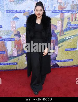 19. Februar 2023 - Westwood, Kalifornien - Vanessa Chicas. Eröffnungsabend für „Sunday in the Park with George“ im Pasadena Playhouse. (Kreditbild: © Billy Bennight/AdMedia via ZUMA Press Wire) NUR REDAKTIONELLE VERWENDUNG! Nicht für den kommerziellen GEBRAUCH! Stockfoto