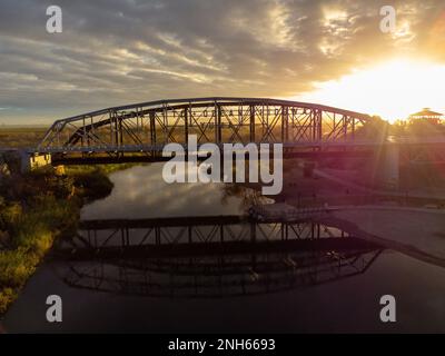 Ocean-to-Ocean-Brücke in Yuma Az bei Sonnenaufgang Stockfoto