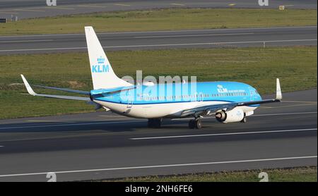 ISTANBUL, TURKIYE - 05. NOVEMBER 2022: KLM Boeing 737-8K2 (42149) Landung zum Internationalen Flughafen Istanbul Stockfoto