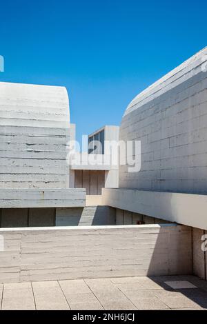 Joan Miró Stiftung Gebäude auf dem Montjuic Hügel in Barcelona, Spanien Stockfoto