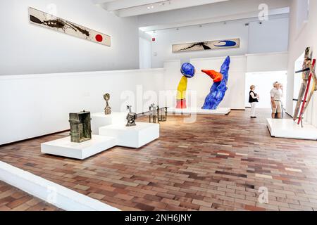 Inneneinrichtung der Joan Miró Stiftung auf dem Montjuic-Hügel in Barcelona, Spanien Stockfoto