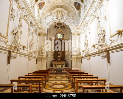 Samstagsoratorium in der barocken Kirche Jesu (chiesa del Gesu' ), auch Casa Professa - Palermo, Sizilien, Italien genannt Stockfoto