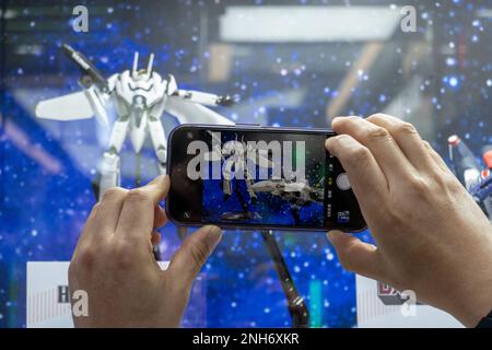 SHANGHAI, CHINA - 21. FEBRUAR 2023 - Ein allgemeiner Überblick über den 2-dimensionalen IP-Speicher in Shanghai, China, 21. Februar 2023. Bailian ZX kreatives Interesse Stockfoto