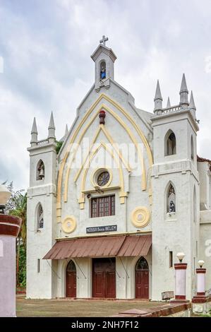 06 10 2009 Vintage Church Of Our Lady Of Bethlehem Oder Nossa Senhora De Belém Chandor, South Goa Indien. Stockfoto
