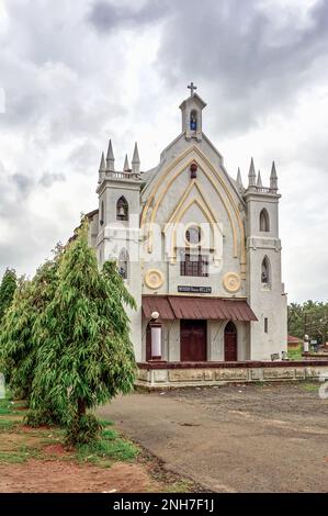06 10 2009 Vintage Church Of Our Lady Of Bethlehem Oder Nossa Senhora De Belém Chandor, South Goa Indien. Stockfoto