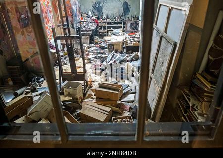 Francis Bacon Studio - rekonstruiert Studio des Malers Francis Bacon, in Dublin City Gallery der Hugh Lane, Dublin, Irland Stockfoto