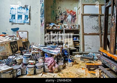 Francis Bacon Studio - rekonstruiert Studio des Malers Francis Bacon, in Dublin City Gallery der Hugh Lane, Dublin, Irland Stockfoto