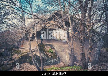 Stargate (Nationaldenkmal Corviano, Latium - Italien) Stockfoto