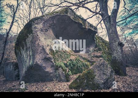 Stargate (Nationaldenkmal Corviano, Latium - Italien) Stockfoto