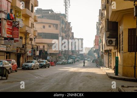 Traditionelle Häuser in der Altstadt von Luxor, Ägypten. Stockfoto