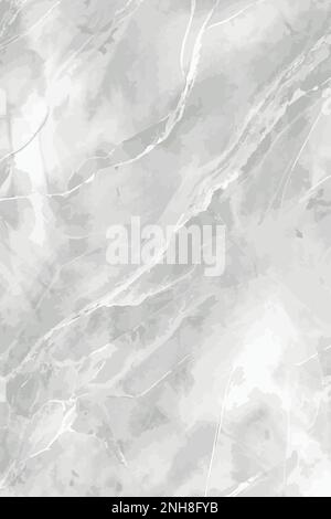 Weiße und graue Marmorstruktur. Weißer Steinhintergrund. Abstrakte Marmorstruktur für Design, Postkarte, Einladung, Stoff, Logo und andere. EPS10. Stock Vektor