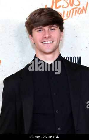 Los Angeles, Kalifornien. 15. Februar 2023. Jacob Petersen bei Ankunft für JESUS REVOLUTION Premiere, TCL Chinese Theatre, Los Angeles, CA 15. Februar 2023. Kredit: Priscilla Grant/Everett Collection/Alamy Live News Stockfoto