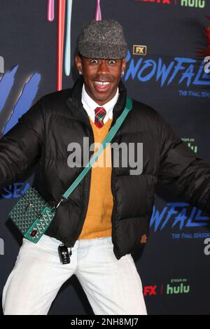 Tyler, der Schöpfer bei der Ankunft für DIE SCHNEEFALLSAISON 6 Premiere auf FX, Ted Mann Theater im Academy Museum, Los Angeles, CA, 15. Februar 2023. Foto Von: Priscilla Grant/Everett Collection Stockfoto