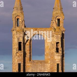 ST. ANDREWS, SCHOTTLAND, EUROPA - Ruinen der St. Andrews Cathedral. Stockfoto