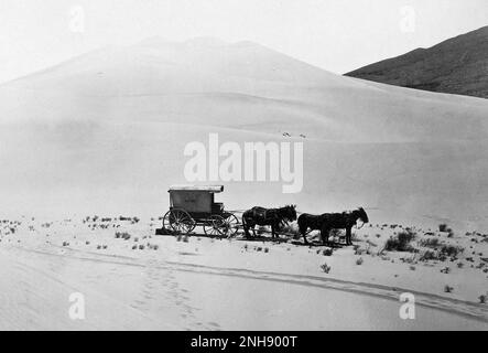 Desert Sand Hills in der Nähe von Sink of Carson, Nevada. Fotografiert von Timothy H. O'Sullivan (Amerikaner, ca. 1840-1882); 1867. Silberdruck aus Albumen. Stockfoto