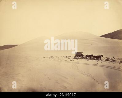 Desert Sand Hills in der Nähe von Sink of Carson, Nevada. Fotografiert von Timothy H. O'Sullivan (Amerikaner, ca. 1840-1882); 1867. Silberdruck aus Albumen. Stockfoto