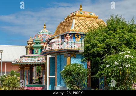 Teil des Hindu-Tempels in der Nähe von St. Denis, Reunion Stockfoto