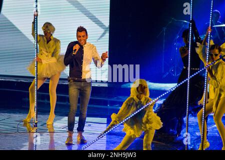 Marco Mengoni, X Factor 2010, Mailand, Italien Stockfoto