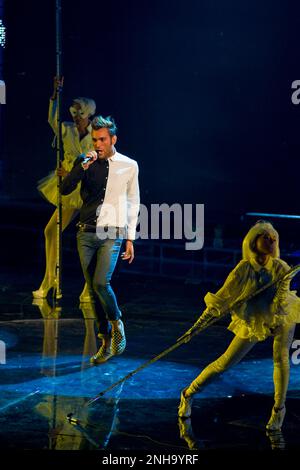 Marco Mengoni, X Factor 2010, Mailand, Italien Stockfoto