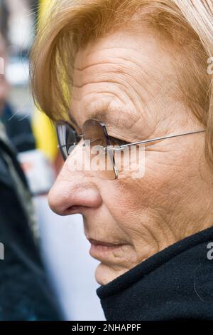 Sitzen Sie Emma Bonino, In Partito Radicale, Milan 08.11.2010 Stockfoto