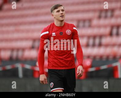 Sheffield, England, 20. Februar 2023. Sydie Peck von Sheffield Utd während des Spiels der Professional Development League in Bramall Lane, Sheffield. Das Bild sollte lauten: Simon Bellis/Sportimage Stockfoto