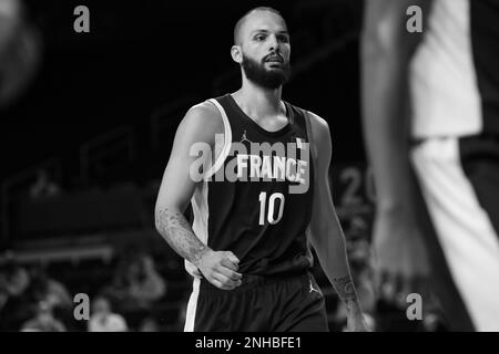 7. AUGUST 2021: Französischer Evan Fournier im Goldmedaillenspiel für Herren bei den Olympischen Spielen 2020 in Tokio (Foto: Mickael Chavet/RX) Stockfoto