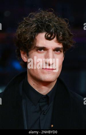 Berlin, Deutschland. 21. Februar 2023. Louis Garrel besucht die Le Grand Chariot Premiere im Rahmen des 73. Berlin International Film Festival (Berlinale) in Berlin am 21. Februar 2023. Foto: Aurore Marechal/ABACAPRESS.COM Kredit: Abaca Press/Alamy Live News Stockfoto