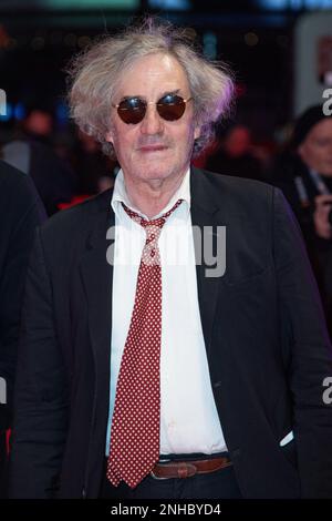 Berlin, Deutschland. 21. Februar 2023. Philippe Garrel nimmt am 21. Februar 2023 am Le Grand Chariot Premiere im Rahmen des 73. Berlinale in Berlin Teil. Foto: Aurore Marechal/ABACAPRESS.COM Kredit: Abaca Press/Alamy Live News Stockfoto