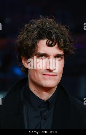 Berlin, Deutschland. 21. Februar 2023. Louis Garrel besucht die Le Grand Chariot Premiere im Rahmen des 73. Berlin International Film Festival (Berlinale) in Berlin am 21. Februar 2023. Foto: Aurore Marechal/ABACAPRESS.COM Kredit: Abaca Press/Alamy Live News Stockfoto