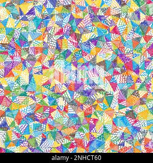 Niedriger Hintergrund für Polyskizzen. Erstaunliches quadratisches Muster. Klassischer abstrakter Hintergrund. Vektordarstellung. Stock Vektor