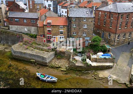 Ein Tag in Staithes Stockfoto