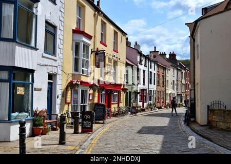 Ein Tag in Staithes Stockfoto