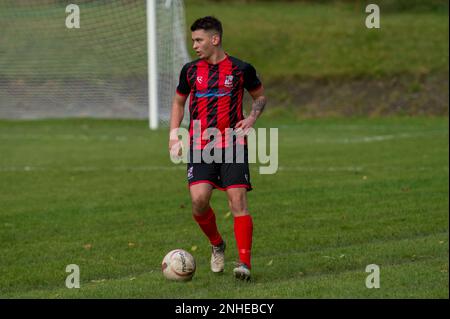 Abertillery, Wales, 13. November 2021. Ardal Leagues South East treffen Abertillery Bluebirds und Goytre AFC. Kredit: Will Cheshire Stockfoto