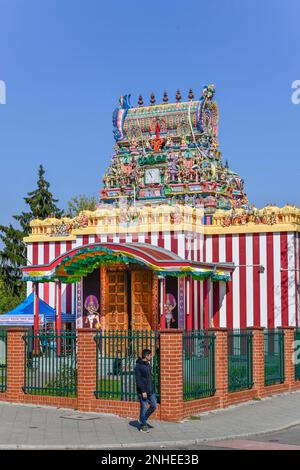 Hindustani Sri Mayurapathy Murugan Temple, Blaschkoallee, Britz, Neukoelln, Berlin, Deutschland Stockfoto