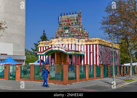 Hindustani Sri Mayurapathy Murugan Temple, Blaschkoallee, Britz, Neukoelln, Berlin, Deutschland Stockfoto